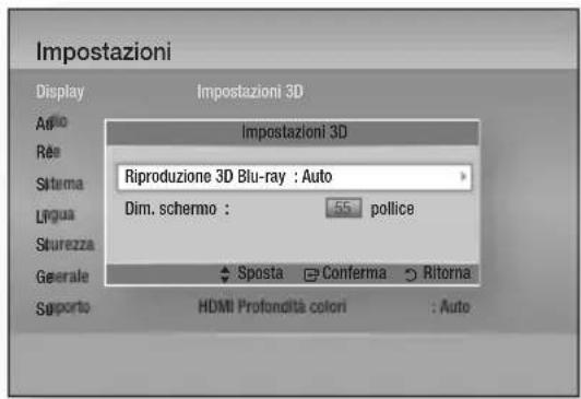 SAMSUNG BDD7500E - Impostazioni 3D - 1