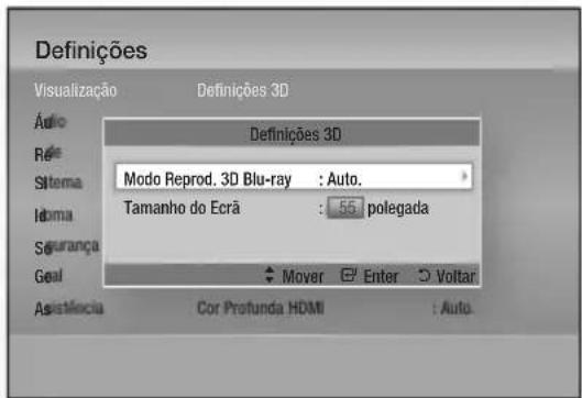 SAMSUNG BDD7500E - - Menu Definições - 1