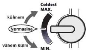 SHARP SJ300VSL - Temperatuuri reguleerimine - 2