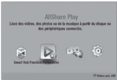 SAMSUNG HTES8209 - Lecture des fichiers sur un périphérique de stockage USB ou sur l'iPod/iPhone - 1