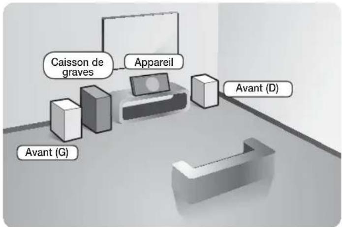 SAMSUNG HTES8209 - Connexion du caisson de graves - 2