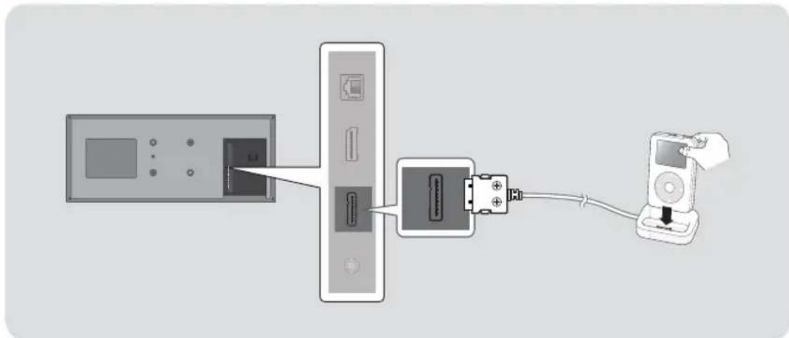 SAMSUNG HTES8209 - Anschluss über die Docking-Station - 1