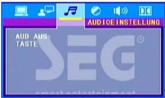SEG MS 1131DVD - 3) AUDIO SETUP (CONFIGURAZIONE AUDIO) - 1