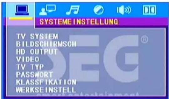 SEG MS 1131DVD - 1) SYSTEM SETUP (CONFIGURAZIONE SISTEMA) - 1