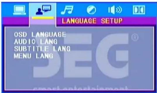 SEG MS 1131DVD - 2) LANGUAGE SETUP - 1