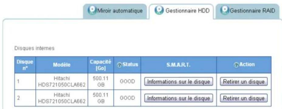 Shuttle KD20 - Fonction du bouton d'échange à chaud - 1