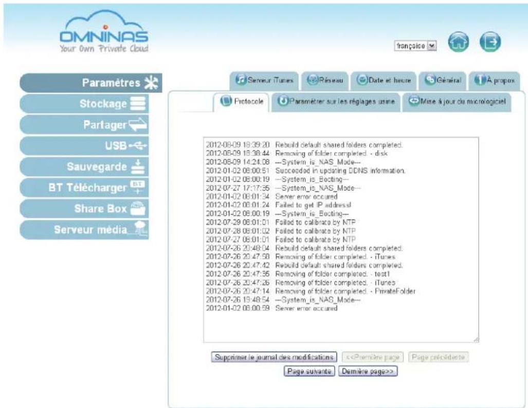 Shuttle KD20 - Journal système - 1