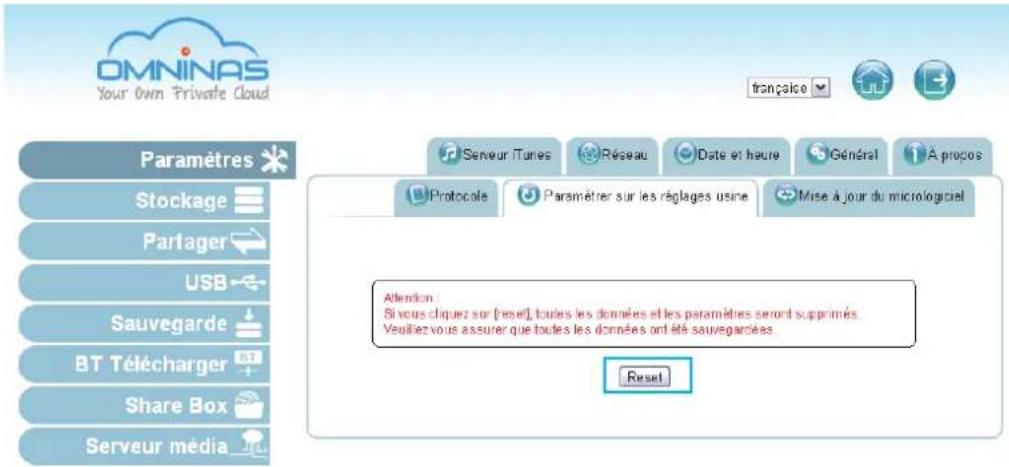 Shuttle KD20 - Réinitialisation de l'interface web - 1
