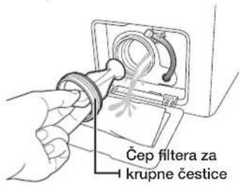 Čep filtera za krupne čestice