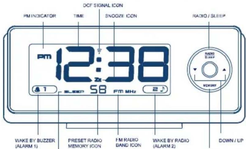SEG CR 107 - INSTRUCTION MANUEL OF CR 107 PROJECTION ALARM CLOCK RADIO - 1