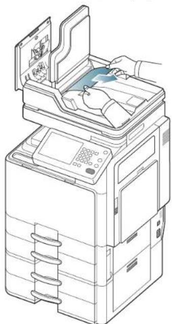SAMSUNG SCX8230NA - Bourrage du papier d'origine dans la zone de sortie du scanner - 7