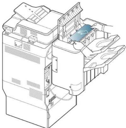 SAMSUNG SCX8230NA - Bourrage papier à la sortie du finisseur durant l'éjection vers le bac supérieur - 3