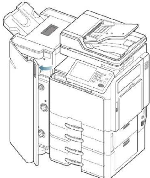 SAMSUNG SCX8230NA - Bourrage papier à l'entrée du mécanisme de livret (finisseur de livret 3 250 feuilles uniquement) - 2