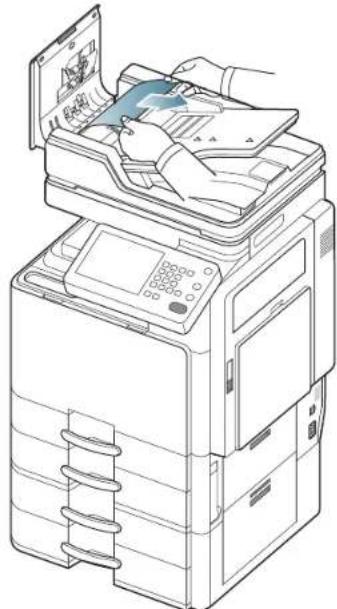 SAMSUNG SCX8230NA - Bourrage du papier d'origine dans le scanner - 3