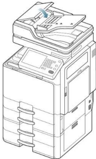 SAMSUNG SCX8230NA - Bourrage du papier d'origine devant le scanner - 4