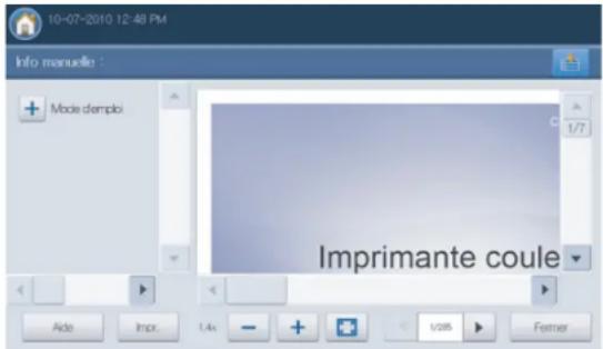10-07-2010 12:48 PM Info manuelle : + Mode demplo Imprimante coule Aide Inpr. 1.4x + 1/285 Fermer