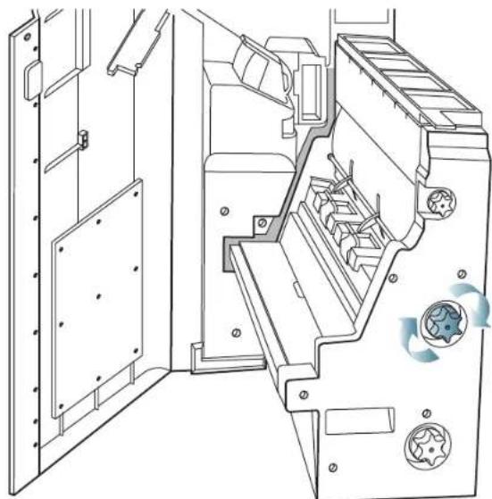 SAMSUNG SCX8230NA - Bourrage papier après le pliage de livret (finisseur de livret 3 250 feuilles uniquement) - 5