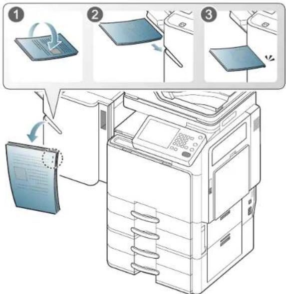 SAMSUNG SCX8230NA - Utilisation de l'agrafeuse manuelle - 3