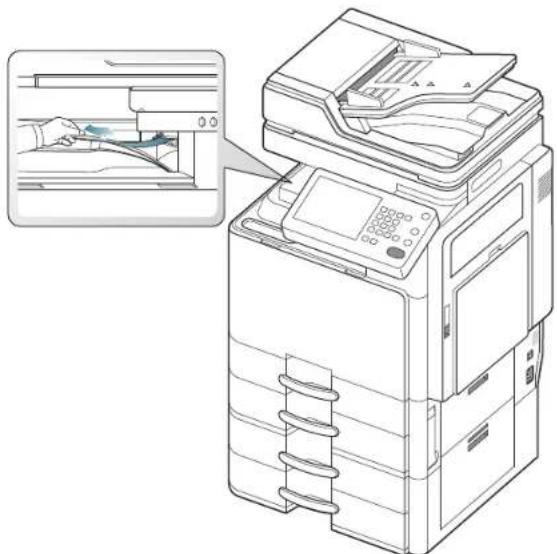 SAMSUNG SCX8230NA - Bourrage papier dans la zone de sortie (bourrage sortie face vers le bas) - 2