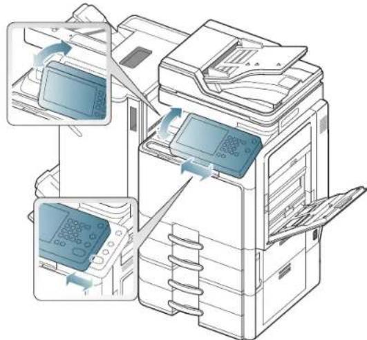 SAMSUNG SCX8230NA - Réglage d'inclinaison du panneau de commande - 1
