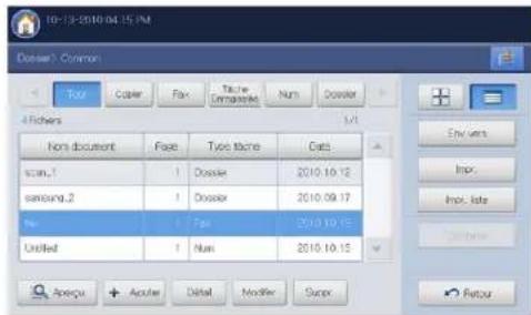 10-13-2010 04:15 PM Dossier's Common File Cancel Fax Taste Emprations Num Dossier A Richers 1/1 Nons document Fase Two tache Cats scim_1 1 Drossover 2010.10.12 samsung_2 1 Drossover 2010.09.17 rev 1 Fax 2010.10.15 Unified 1 Num 2010.10.15 Apache + Apache Detail Modifier Supx Envers Imp. Imp. late Refour