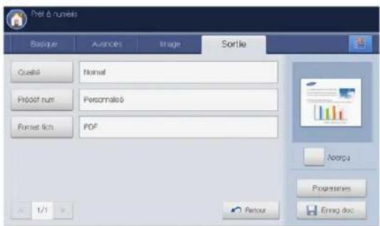 Prét à nusels Baseline Avances Image Sortie Cuesés Nomel Préduit num Personnels Format fds PDF 1/1 Retour Aerçu Propriétaires Ensign doc