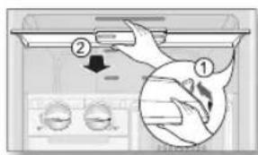 SAMSUNG RZ90HAWW - Kap van het bovenste legplateau - 1
