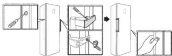 SAMSUNG RZ90HAWW - ZMIANA KIERUNKU OTWIERANIA DRZWI ZAMRAŽARKI - 18