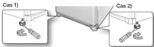 SAMSUNG RZ90HAWW - Cas 1) L'appareil penche a gauche. - 1