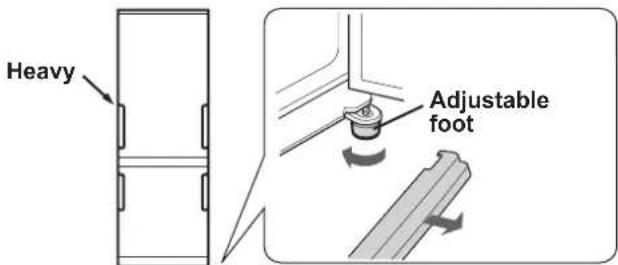 SHARP SJWS320TBK - When one side door is heavy - 1