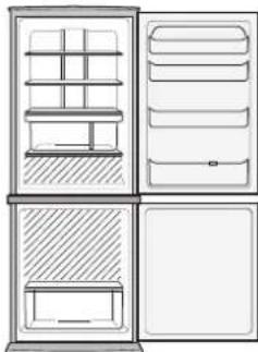 SHARP SJWS320TBK - Več hrane lahko shranite z odstranitvijo naslednjega pribora, kot je prikazano na spodnji sliki. - 1