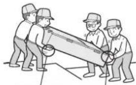 SHARP SJWS320TBK - When transporting - 2