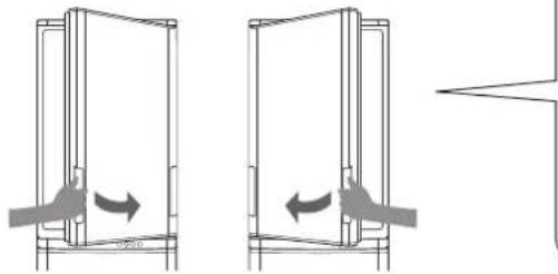 SHARP SJWS320TBK - Porte auto-reversible (uniquement pour SJ-WS320T, SJ-WP320T) - 1