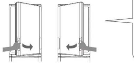 SHARP SJWS320TBK - DIVEJADI ATVERAMAS DURVIS (Tikai modejiem SJ-WS320T, SJ-WP320T) - 1