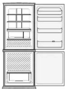 SHARP SJWS320TBK - Lielaku partikas daudzumu var uzglabat, iznemot talak redzamajā attelā ietvertos prieksmetus. - 1