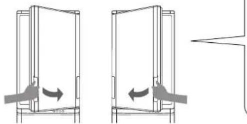 SHARP SJWS320TBK - DRZWI OTWIERANE NA DWIE STRONY (dotyczy wylacznie modeli SJ-WS320T, SJ-WP320T) - 1