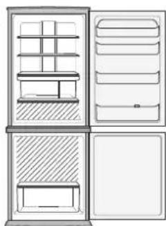SHARP SJWS320TBK - Odstranenim nasledujuceho prisluosenstva, ak je znazornene nizsie na obrazku, mozte uskladnit viac potravin. - 1