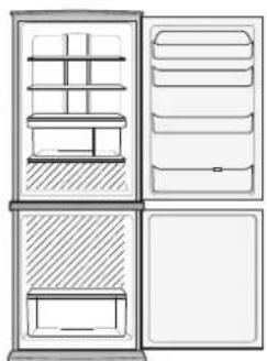 SHARP SJWS320TBK - Wiecej zywnosci moze byc przechowwane poprzej usuniecie akcesiorow wskazanych na ponizszym rysunku. - 1