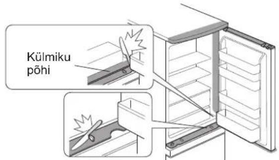SHARP SJWS320TBK - Arge avage ega sulgege ust jargmistes olukordades. Sama kehtib ka sugavkulmiku ukse kohta. - 1
