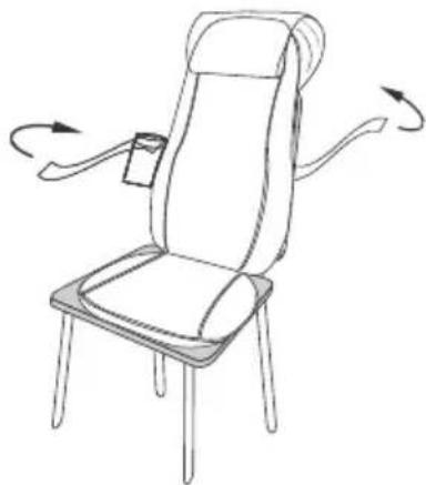 SOEHNLE Chill & Go XL - Fijación del asiento de masaje - 1
