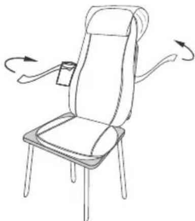 SOEHNLE Chill & Go XL - Attaching the massage seat pad - 1