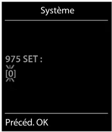 SIEMENS Gigaset C620 - Activation/désactivation du clignotement de la touche Messages - 7