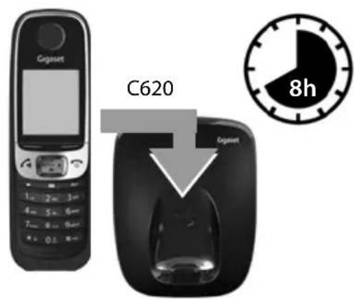 SIEMENS Gigaset C620 - Chargement des batteries - 2