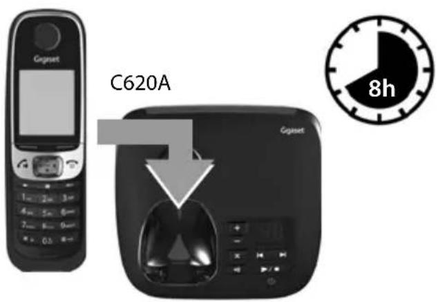 SIEMENS Gigaset C620 - Chargement des batteries - 1