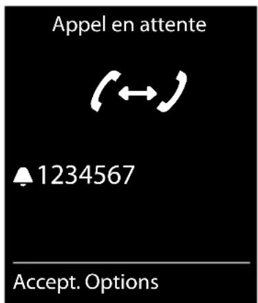 SIEMENS Gigaset C620 - Signal d'appel lors d'une communication externe - 1