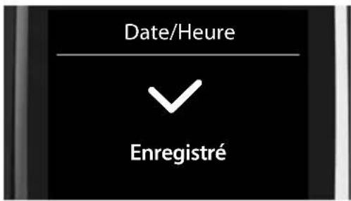 SIEMENS Gigaset C620 - Réglage de la date et de l'heure - 6