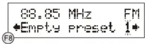 SCANSONIC DA300 - PRÉSELECTION DE STATION ET ÉCOUTE DE STATION PRÉSELECTIONNCEE - 1