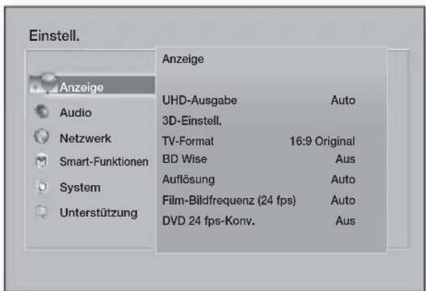 SAMSUNG HTFS9209 - Zugriff auf den Einstellungen Bildschirm - 1