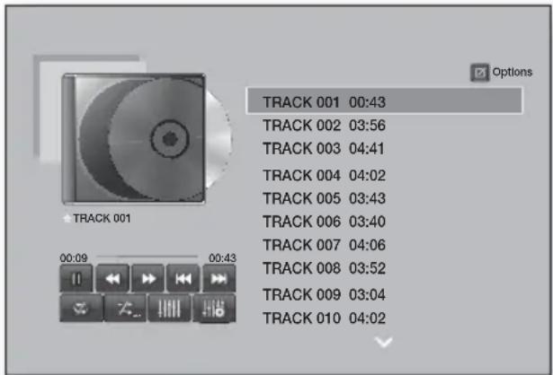 SAMSUNG HTFS9209 - Répartition des pistes d'un CD Audio - 1
