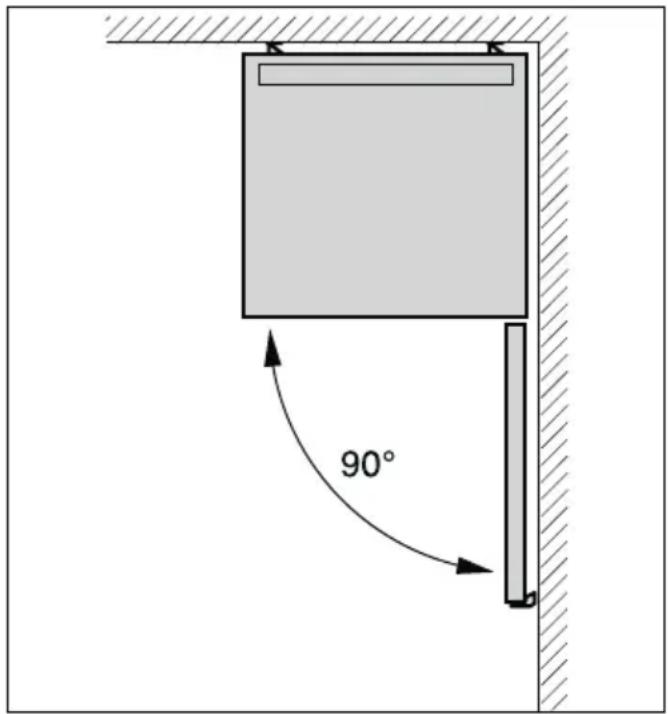 SIEMENS GS58NFW40 - Distancia respectfully a la pared - 1